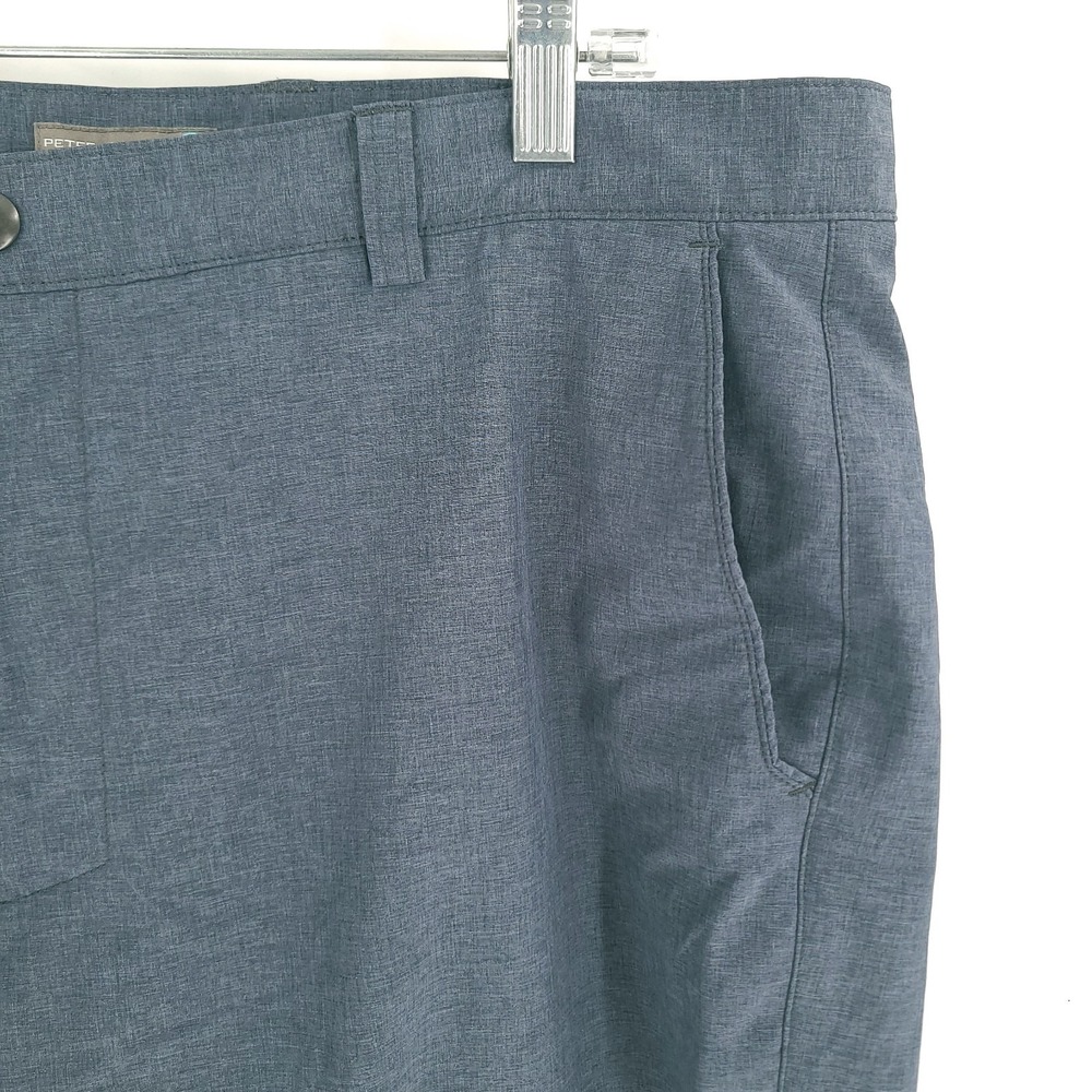 Peter Millar Crown Sport Shorts Mens 38 Gray Golf Performance Stretch - Picture 4 of 10